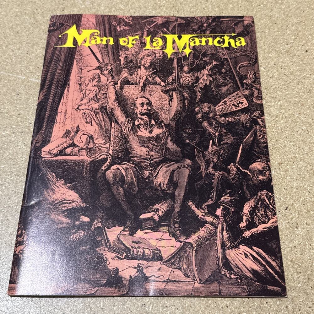 1967 Man of La Mancha Program Signed Irving Jacobson Sancho Cast